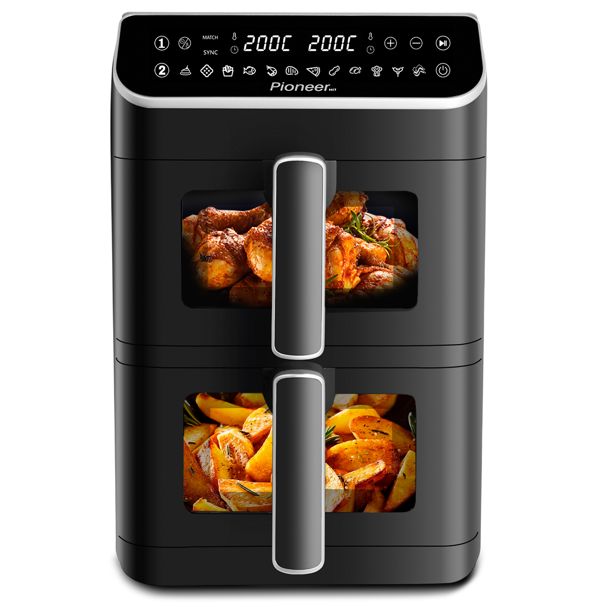 Узнать больше Аэрогриль с двумя чашами Pioneer SM560D