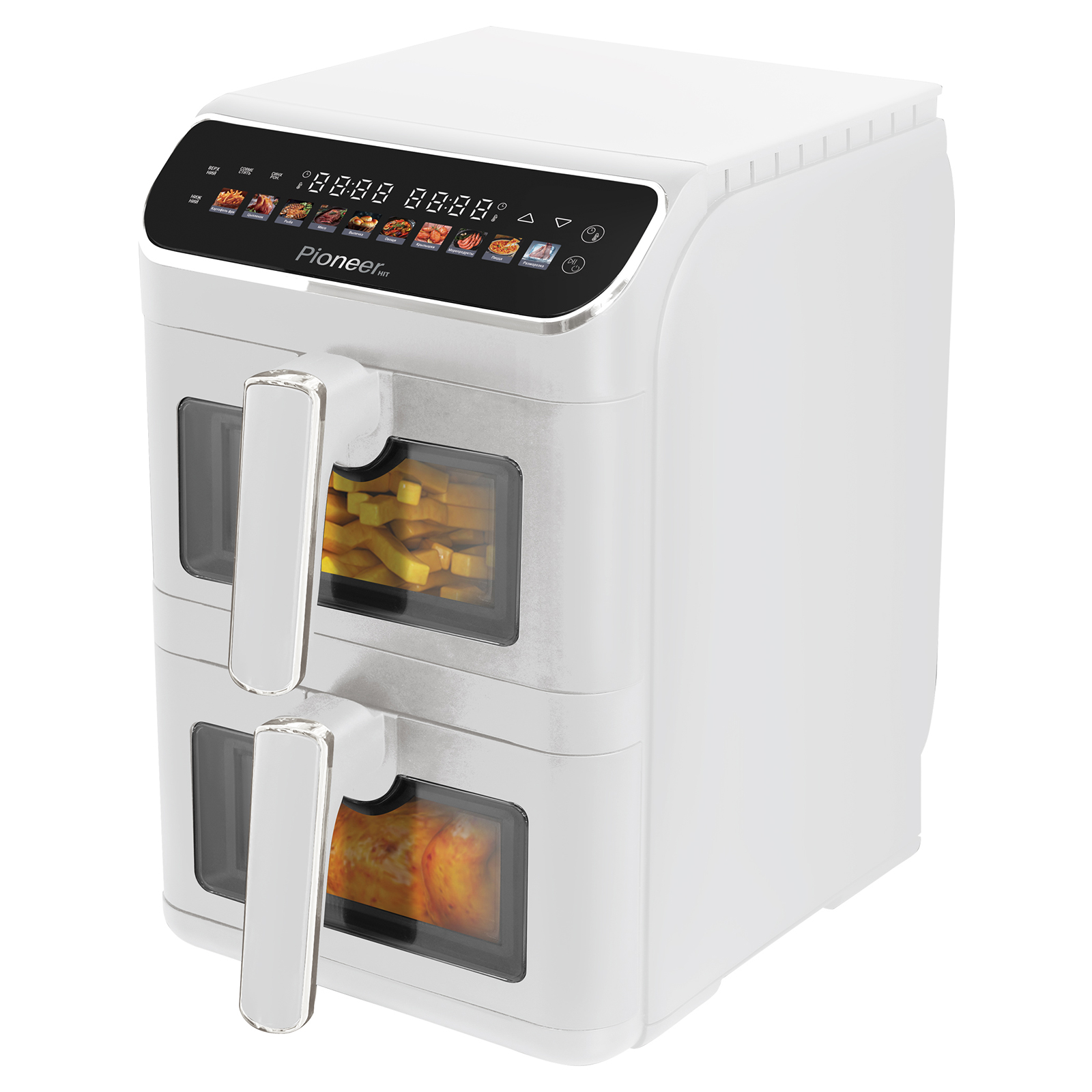 Аэрогриль с двумя чашами Pioneer SM560D white