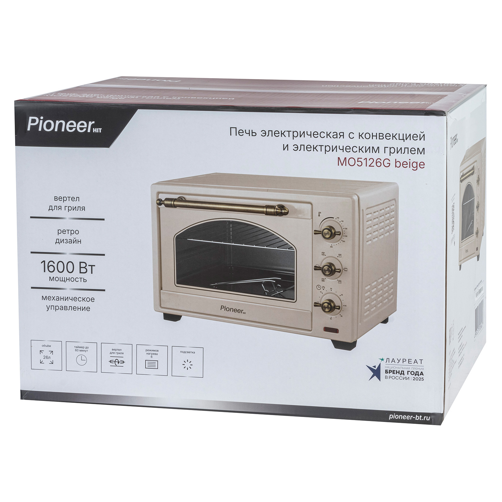 Электропечь Pioneer MO5126G beige Электропечь Pioneer MO5126G beige