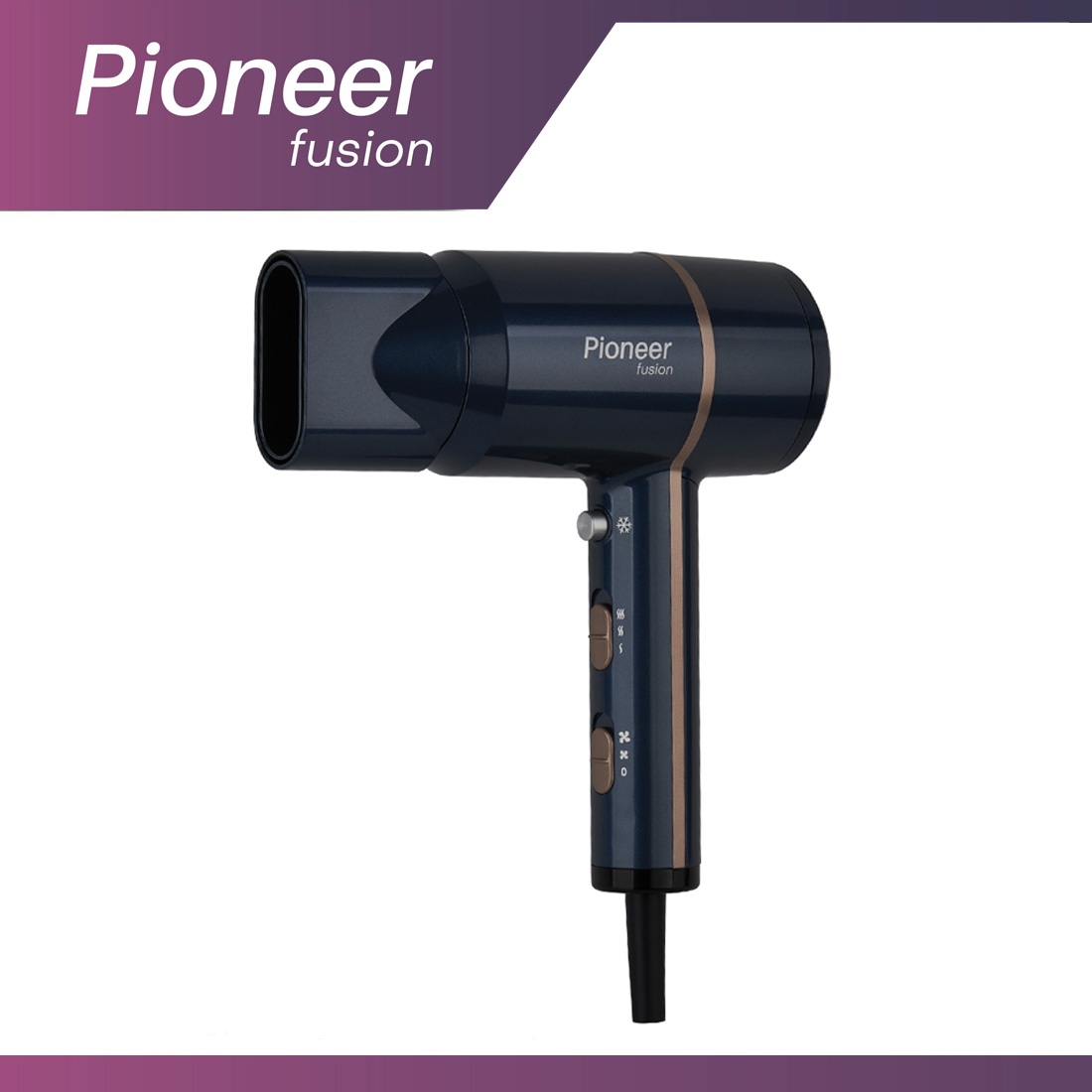 Фен для волос Pioneer HD-1800 с магнитной насадкой-концентратором