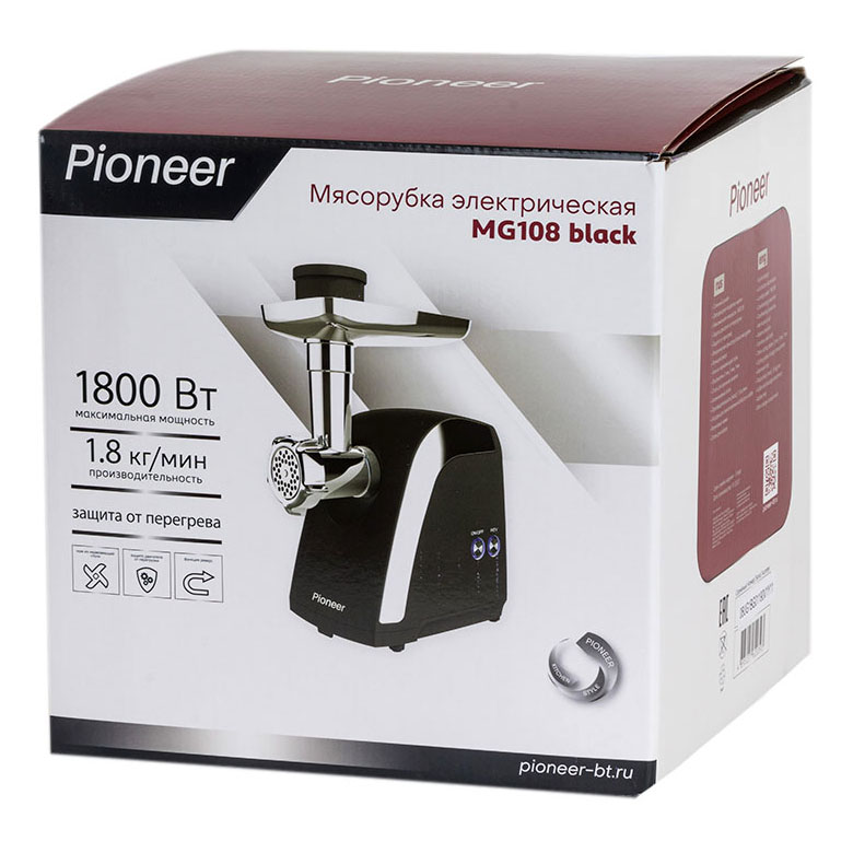 Мясорубка Pioneer MG108 Black Мясорубка Pioneer MG108 Black